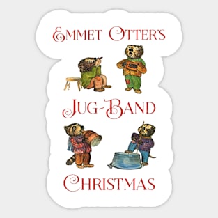 christmas jug band Sticker